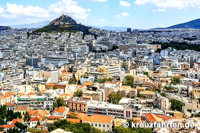 Athens hauseigener Hügel Lykabettos
