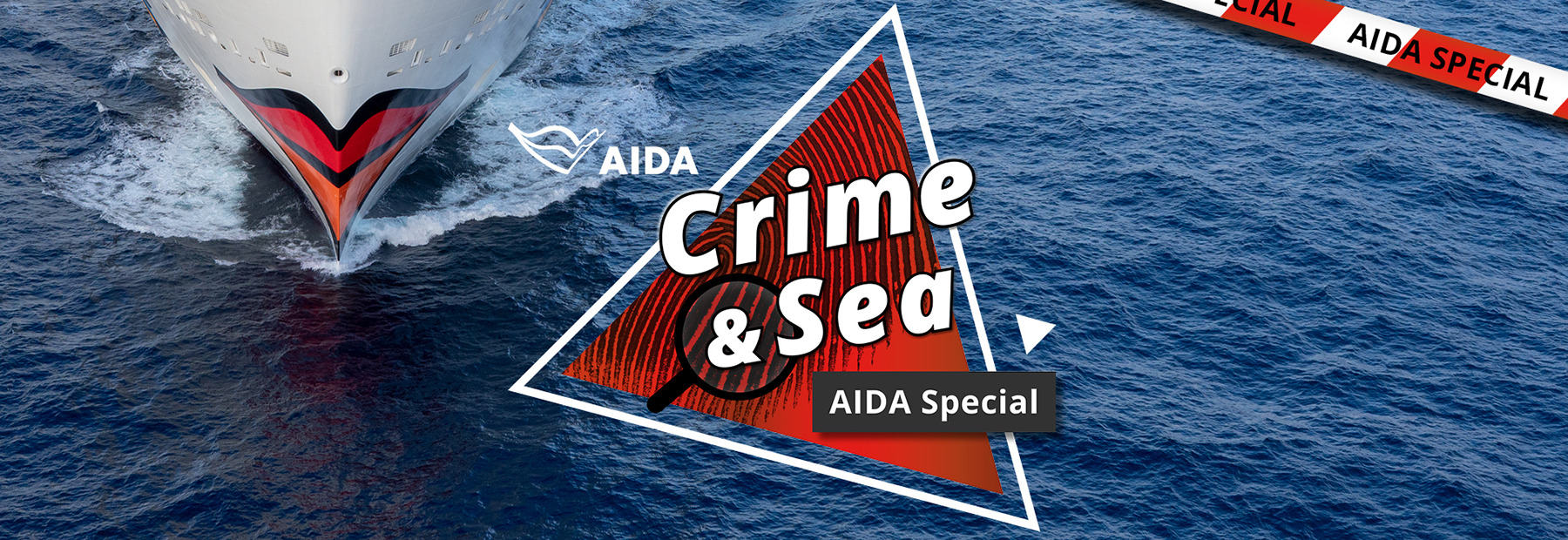 Logo Crime & Sea auf Wasser
