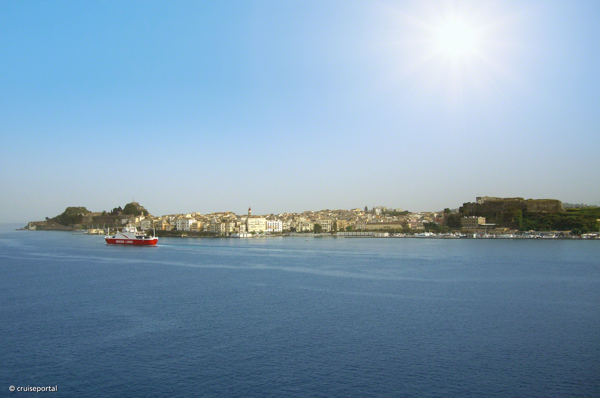 Blick auf Korfu