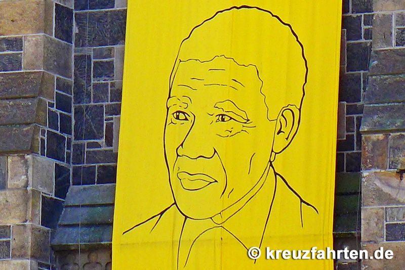 Nelson Mandela Plakat in Kapstadt
