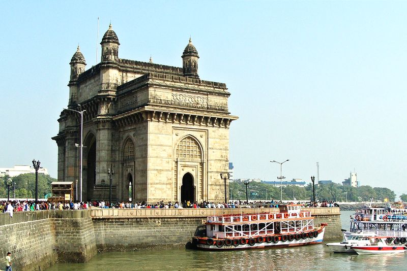 Der Triumphbogen Gateway of India in Mumbai.