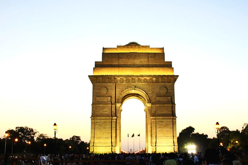 Das Indian Gate in Neu-Delhi.