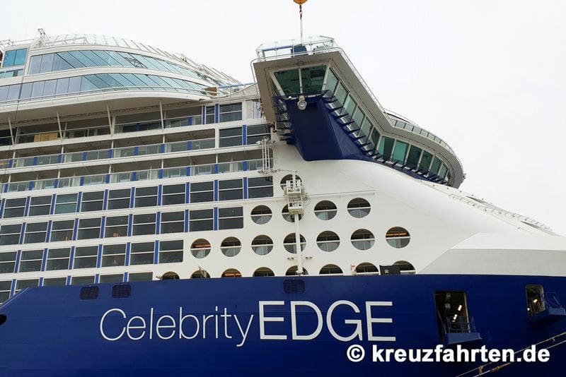 Die Celebrity Edge im Hafen.