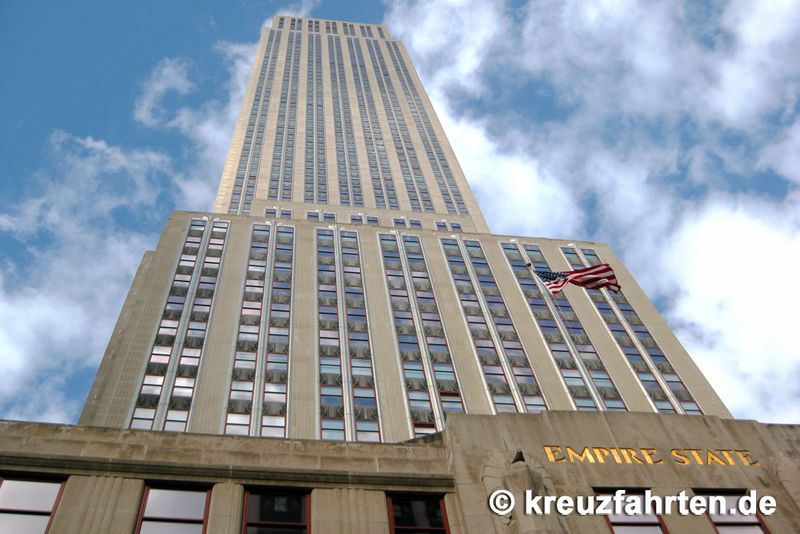 Die Aussichtsplattform des Empire State Buildings befindet sich im 86. Stock.
