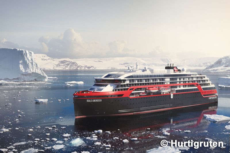 Das erste Hybrid-Expeditionsschiff weltweit: MS Roald Amundsen