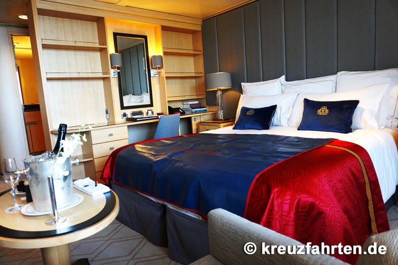 Klassischen Luxus bietet die Princess Suite der Queen Mary 2 von Cunard.
