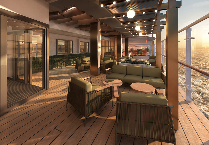 MSC World Asia - The Terraces Bar and Lounge The Terraces Bar and Lounge auf der MSC World Asia