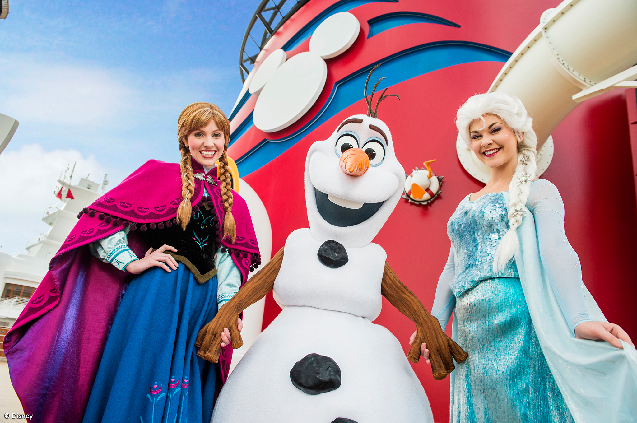 Treffen mit Disney Figuren Anna, Elsa & Olaf