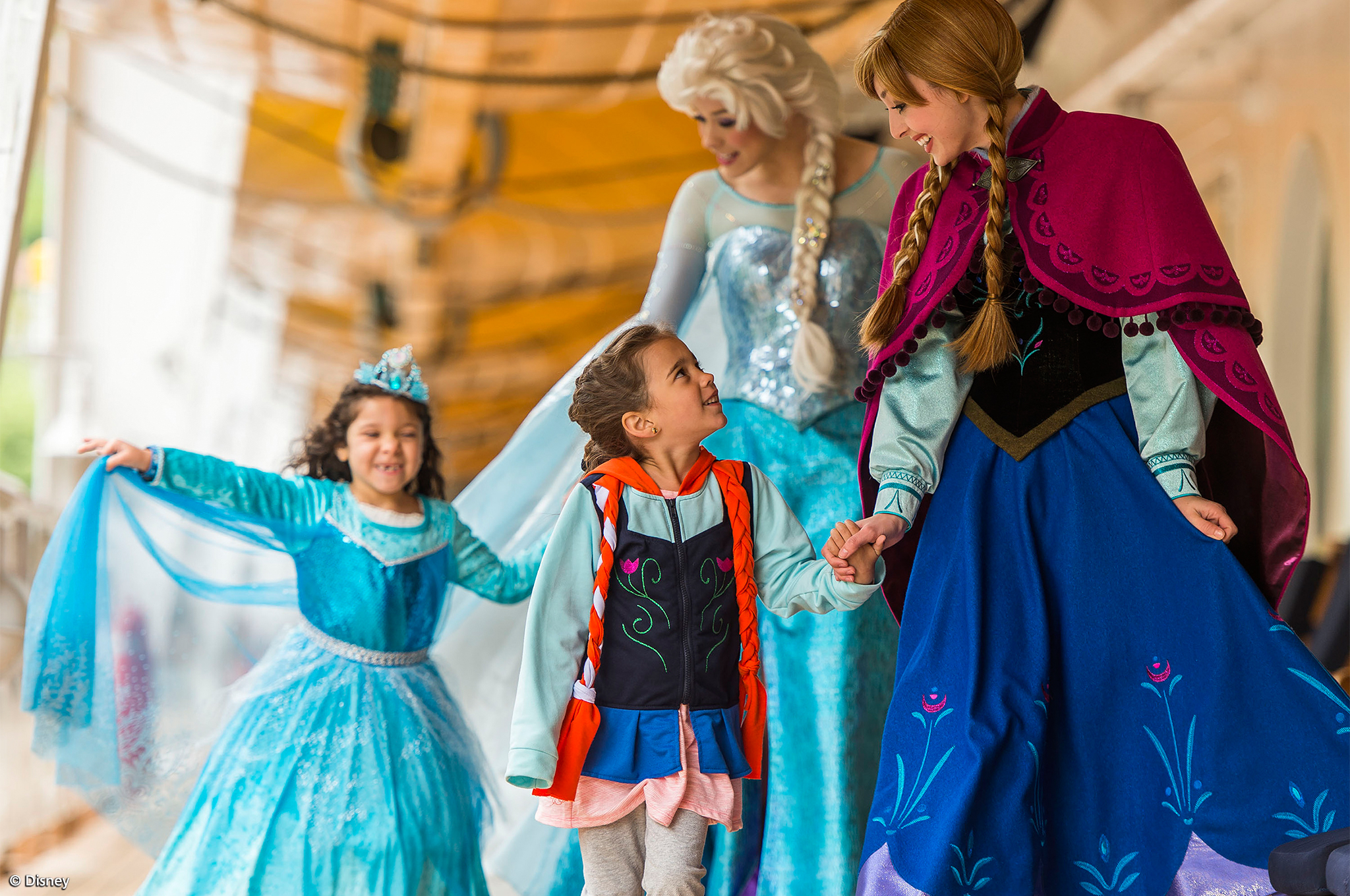 Treffen mit Disney Prinzessinnen Anna & Elsa