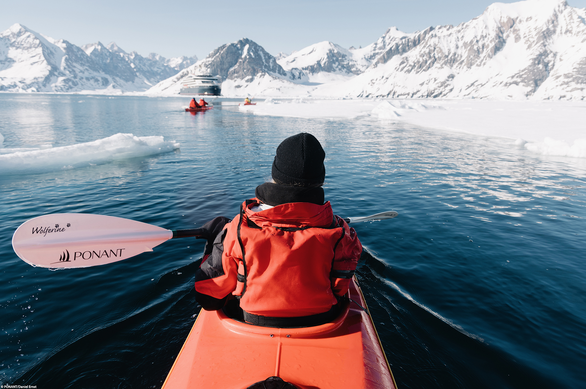 Kajakabenteuer mit der Le Commandant Charcot in Tasiilaq