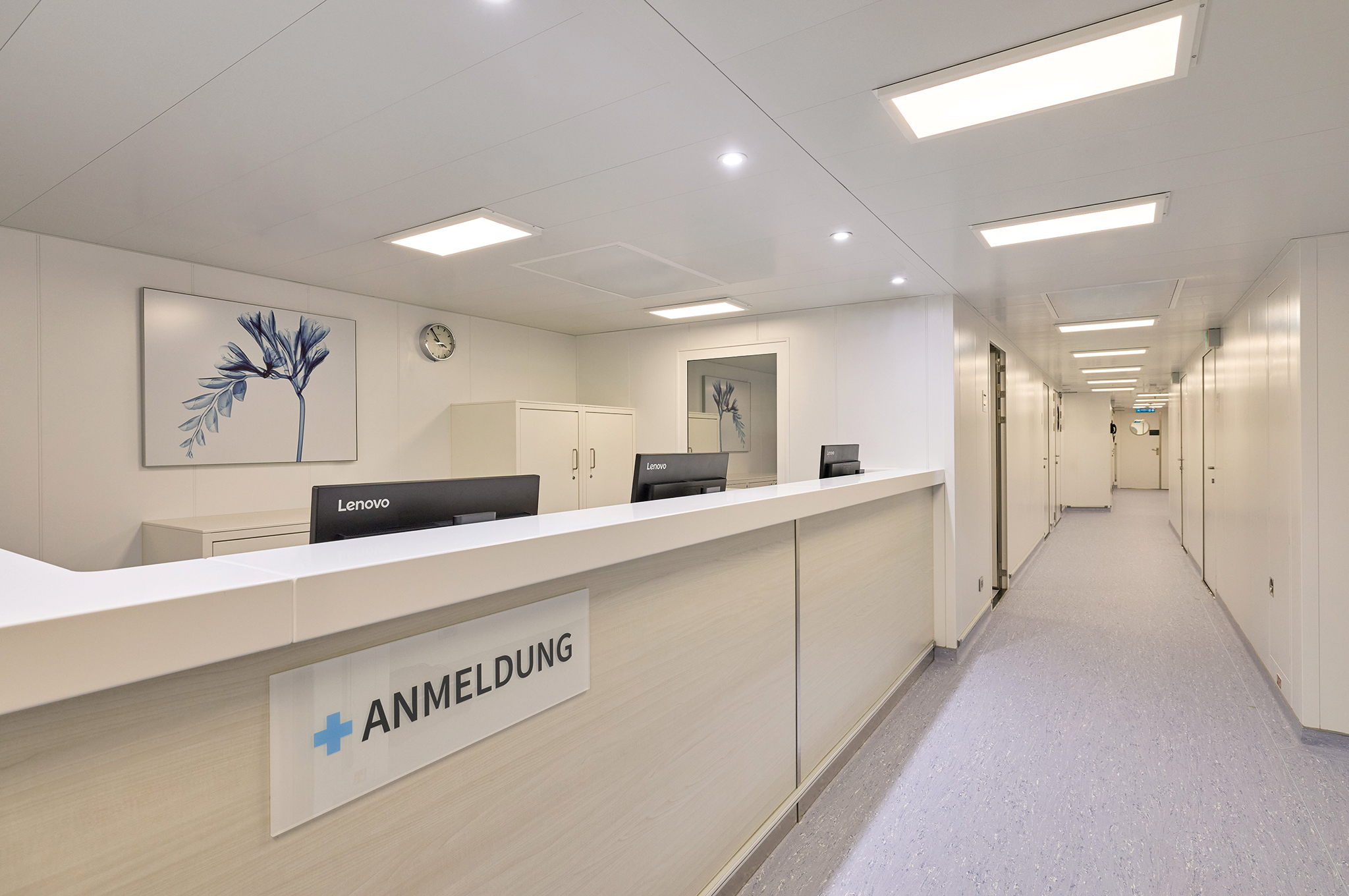 Rezeption der Krankenstation an Bord der Mein Schiff Flow